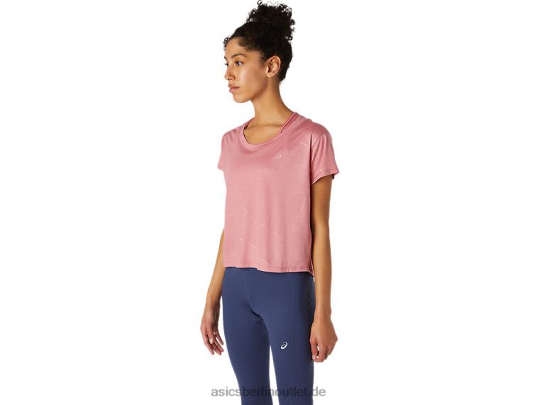 Damen-Nagare-Kurzarmoberteil BL4N3696Asics rauchige Rose