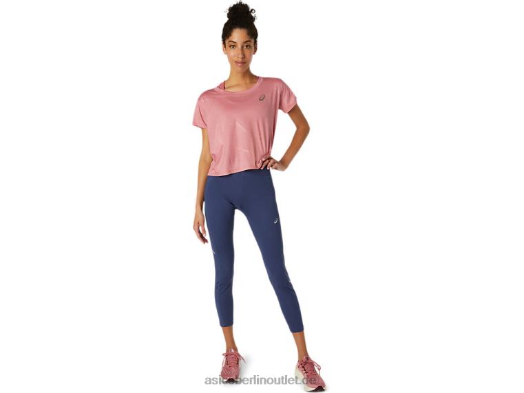 Damen-Nagare-Kurzarmoberteil BL4N3696Asics rauchige Rose