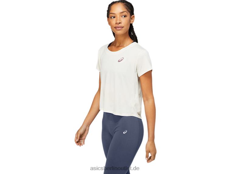 Damen-Nagare-Kurzarmoberteil BL4N3701Asics Birke
