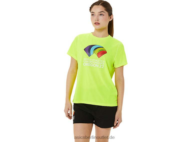 Damen Ready-Set II Kurzarm-WC BL4N3220Asics Sicherheitsgelb