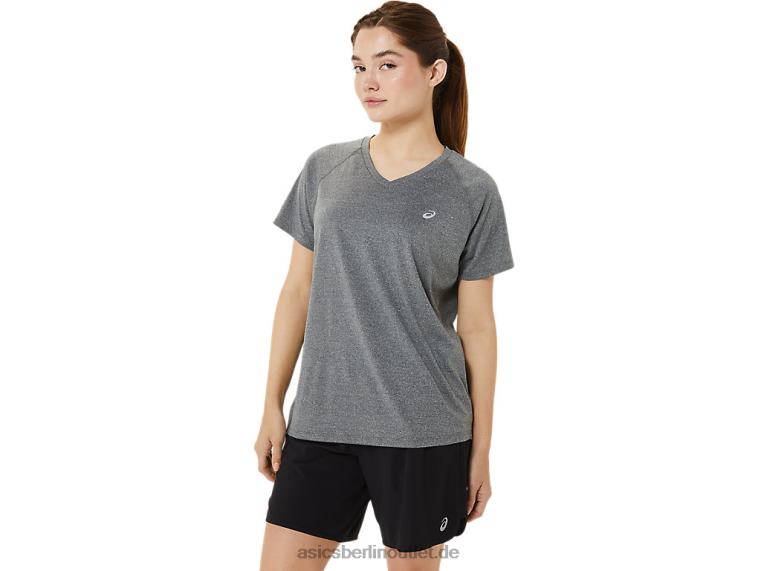 Damen-Ready-Set aus Lyte mit V-Ausschnitt BL4N3377Asics dunkelgraues Heidekraut