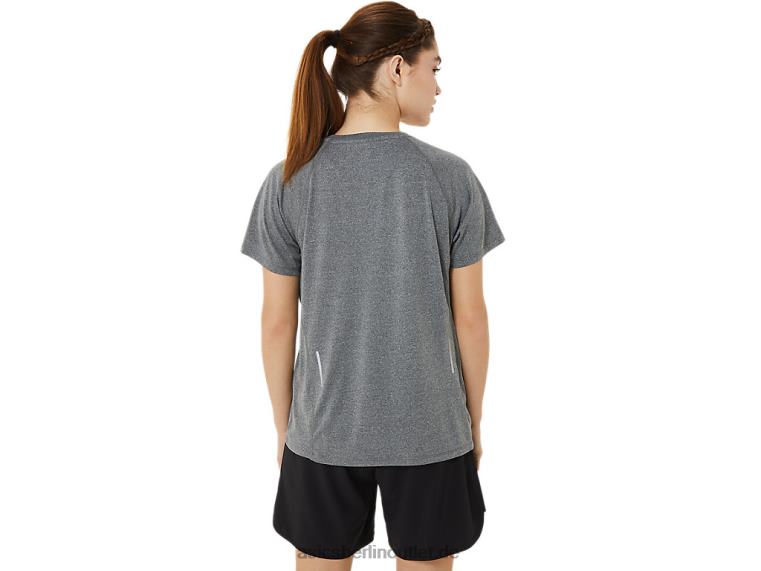 Damen-Ready-Set aus Lyte mit V-Ausschnitt BL4N3377Asics dunkelgraues Heidekraut