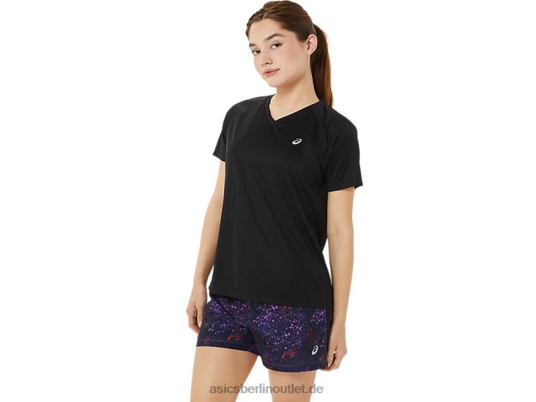 Damen-Ready-Set aus Lyte mit V-Ausschnitt BL4N3498Asics Leistung schwarz