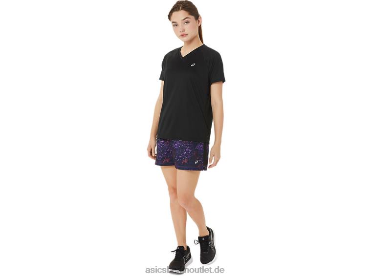 Damen-Ready-Set aus Lyte mit V-Ausschnitt BL4N3498Asics Leistung schwarz