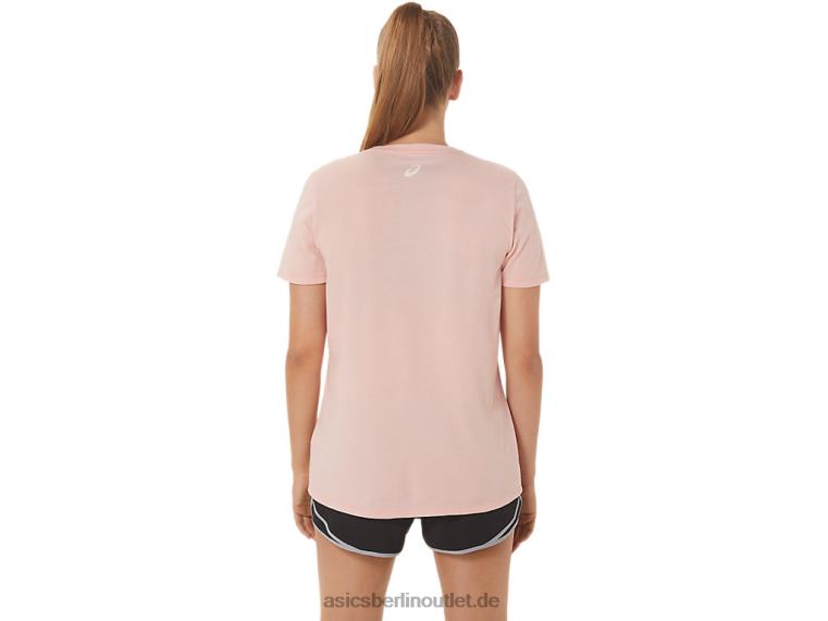 Damen Run Club V-Ausschnitt BL4N2813Asics mattierte Rose