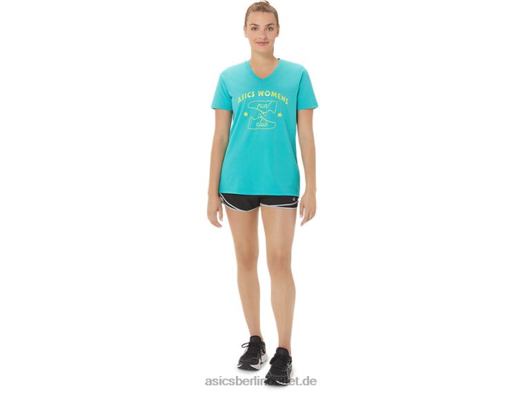Damen Run Club V-Ausschnitt BL4N2989Asics Seeglas