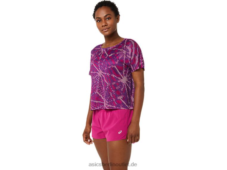 Damen-Sakura-Kurzarmoberteil BL4N3329Asics yo zakura aop
