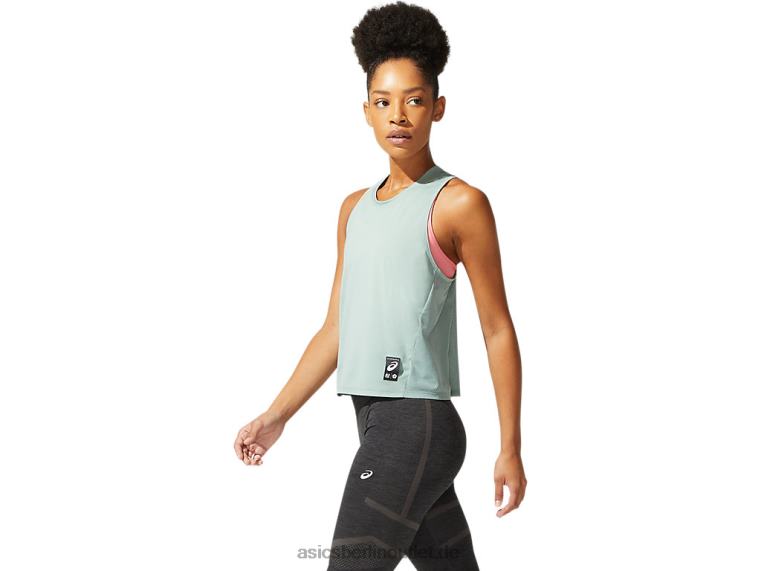 Damen-Sakura-Tanktop BL4N3971Asics schiefergrau
