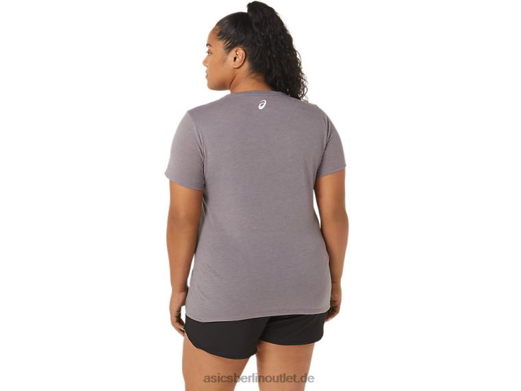Damen-Sonnenblumen-Slogan mit V-Ausschnitt BL4N3201Asics lavendelgraues Heidekraut