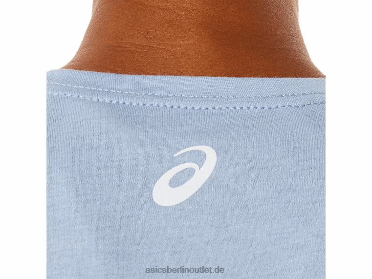 Damen-Sonnenblumen-Slogan mit V-Ausschnitt BL4N3322Asics Nebelheide