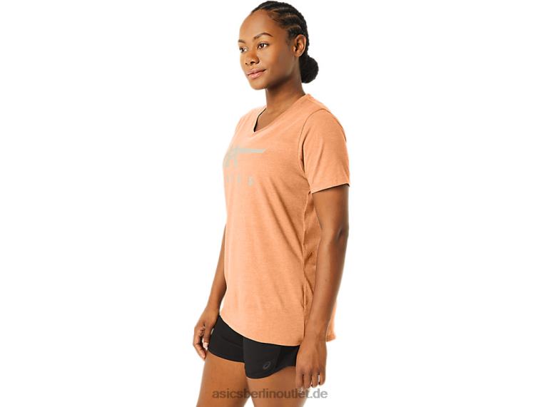 Damen-Streifen mit V-Ausschnitt BL4N2349Asics Sommerdüne