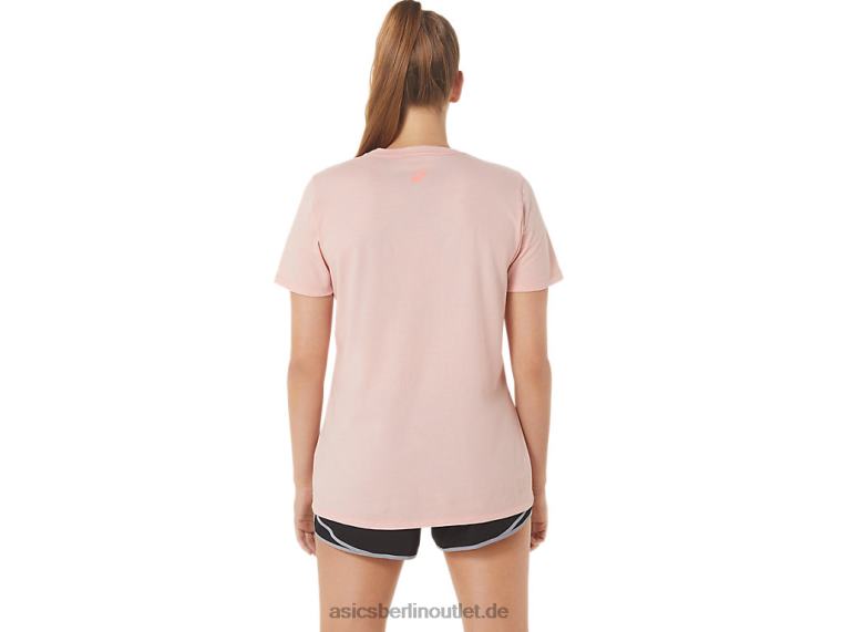 Damen-Streifen mit V-Ausschnitt BL4N3047Asics mattierte Rose
