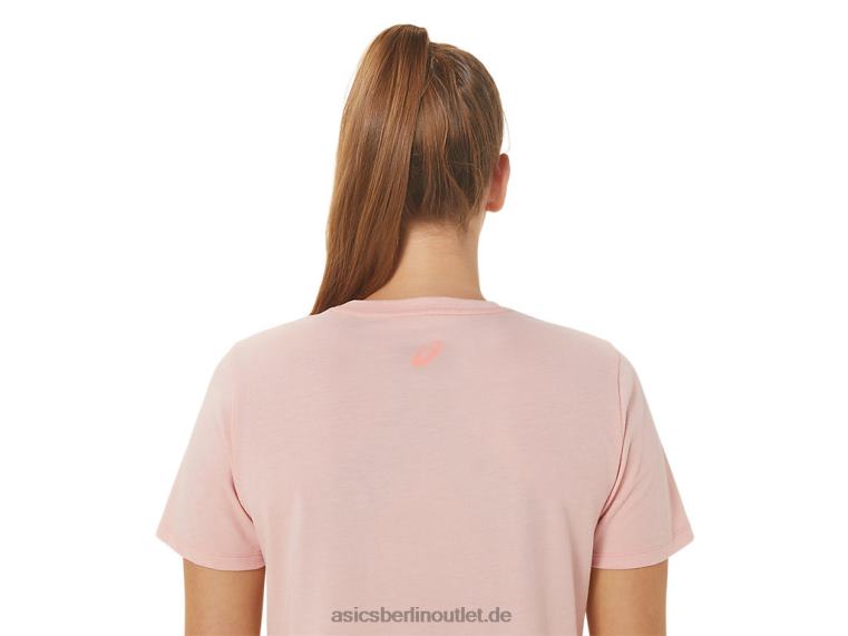 Damen-Streifen mit V-Ausschnitt BL4N3047Asics mattierte Rose