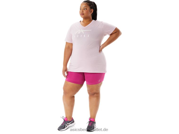 Damen-Streifen mit V-Ausschnitt BL4N3200Asics kaum aufgegangen