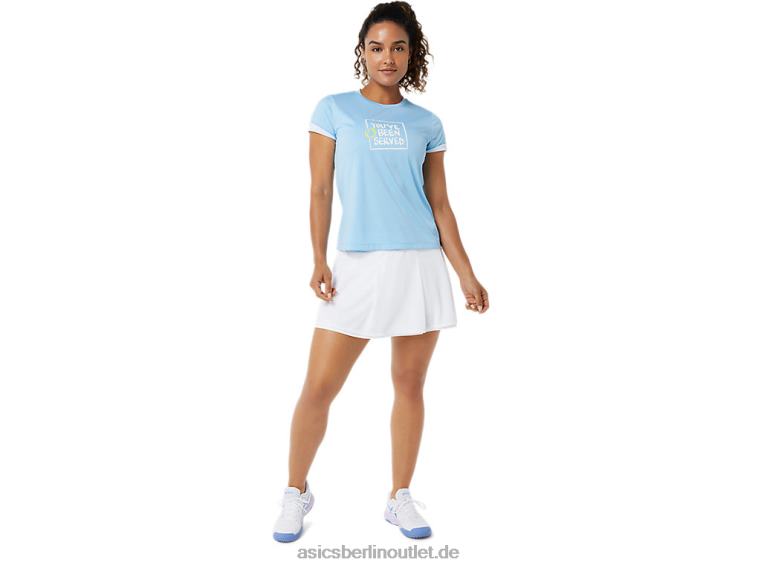 Damen-T-Shirt mit Court-Grafik BL4N3491Asics arktischer Himmel