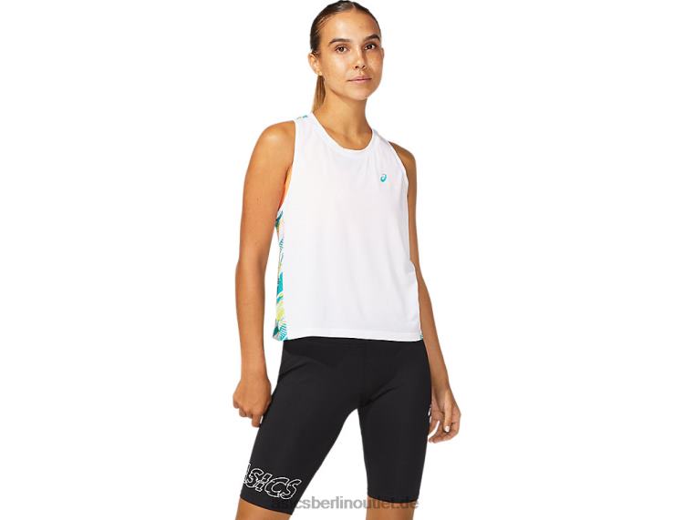 Farbinjektionstank für Damen BL4N3967Asics strahlend weiß/baltisches Juwel