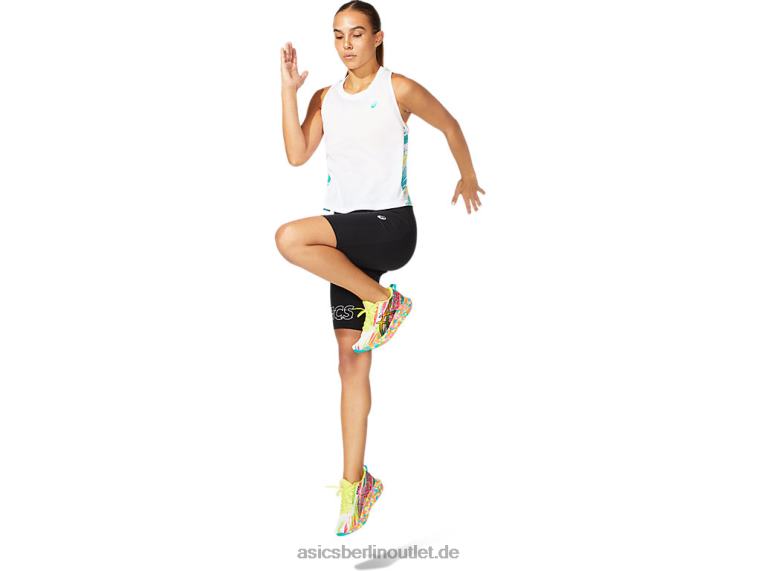 Farbinjektionstank für Damen BL4N3967Asics strahlend weiß/baltisches Juwel