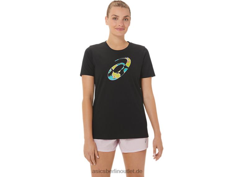 Frauen-Hibiskusspirale eine Crew BL4N3010Asics Leistung schwarz