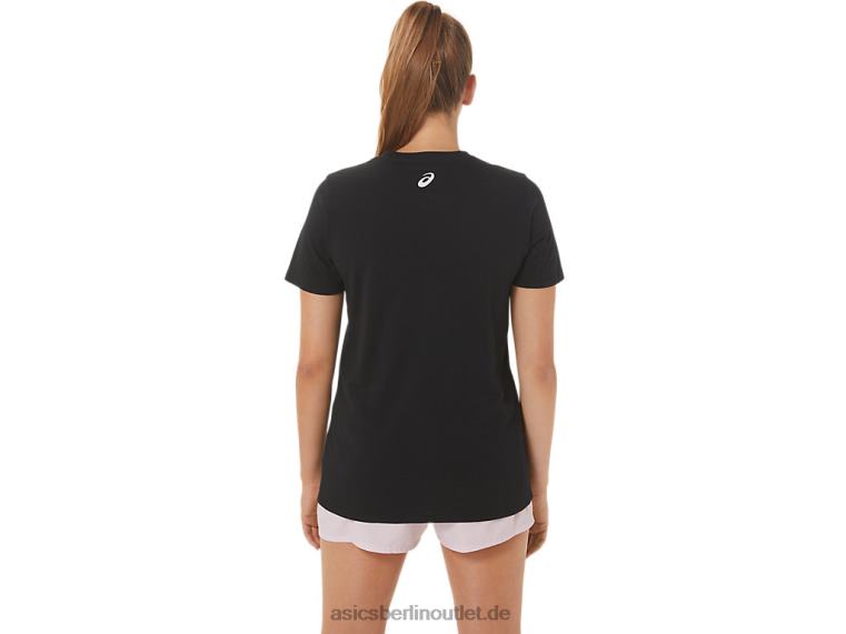 Frauen-Hibiskusspirale eine Crew BL4N3010Asics Leistung schwarz