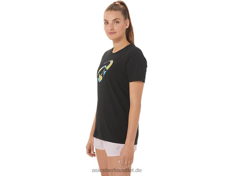 Frauen-Hibiskusspirale eine Crew BL4N3010Asics Leistung schwarz