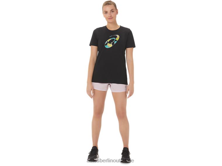 Frauen-Hibiskusspirale eine Crew BL4N3010Asics Leistung schwarz