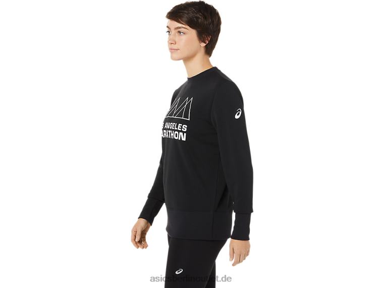 Frauen-Lam-Crew BL4N3266Asics Leistung schwarz