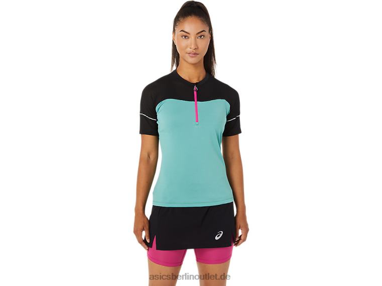 Fujitrail-Oberteil für Damen BL4N3401Asics Salbei/Performance-Schwarz