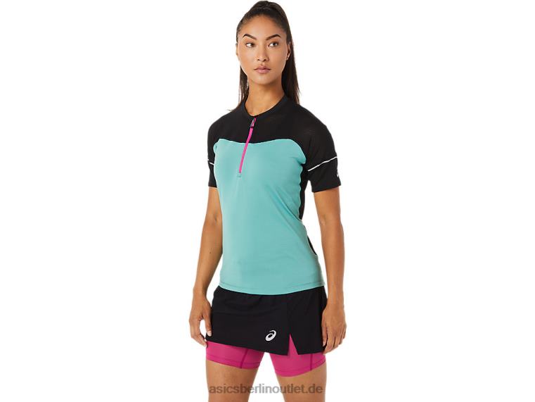 Fujitrail-Oberteil für Damen BL4N3401Asics Salbei/Performance-Schwarz
