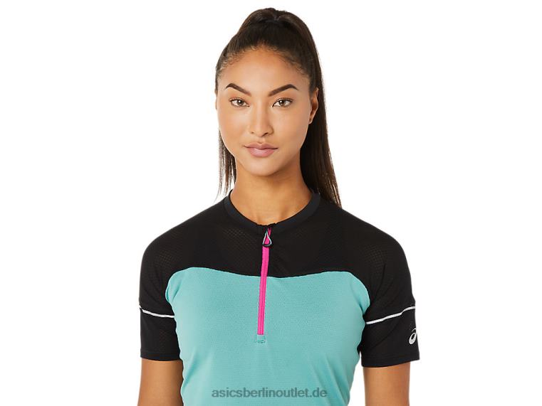 Fujitrail-Oberteil für Damen BL4N3401Asics Salbei/Performance-Schwarz