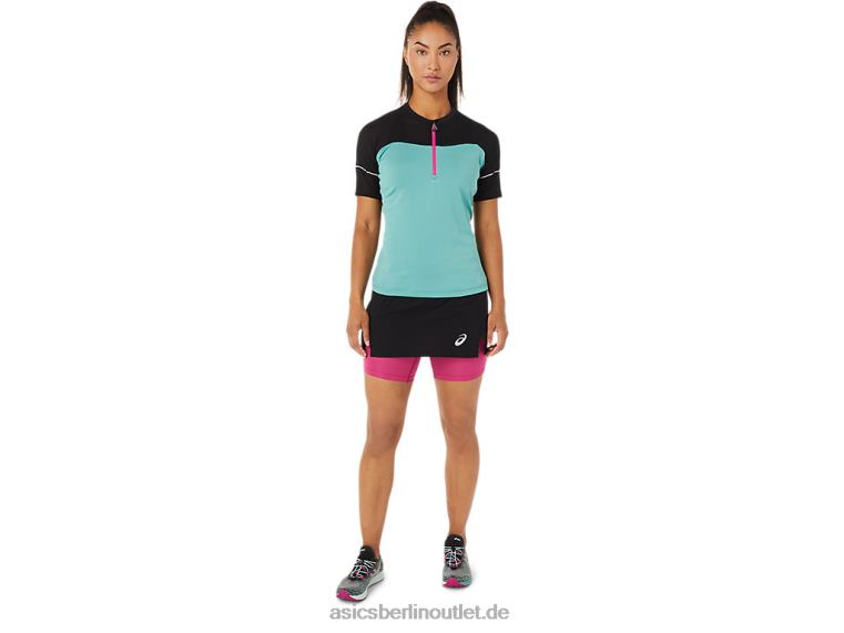 Fujitrail-Oberteil für Damen BL4N3401Asics Salbei/Performance-Schwarz