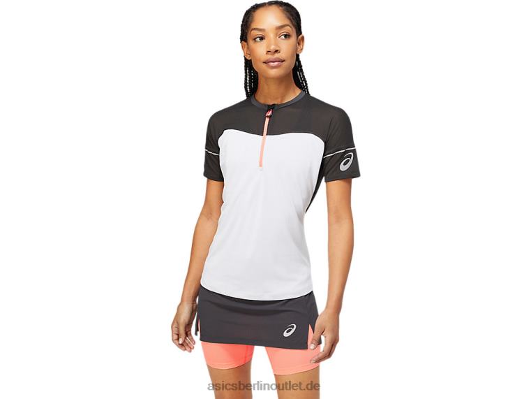 Fujitrail-Oberteil für Damen BL4N3854Asics Graphitgrau/Brillantweiß