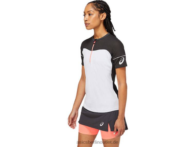 Fujitrail-Oberteil für Damen BL4N3854Asics Graphitgrau/Brillantweiß