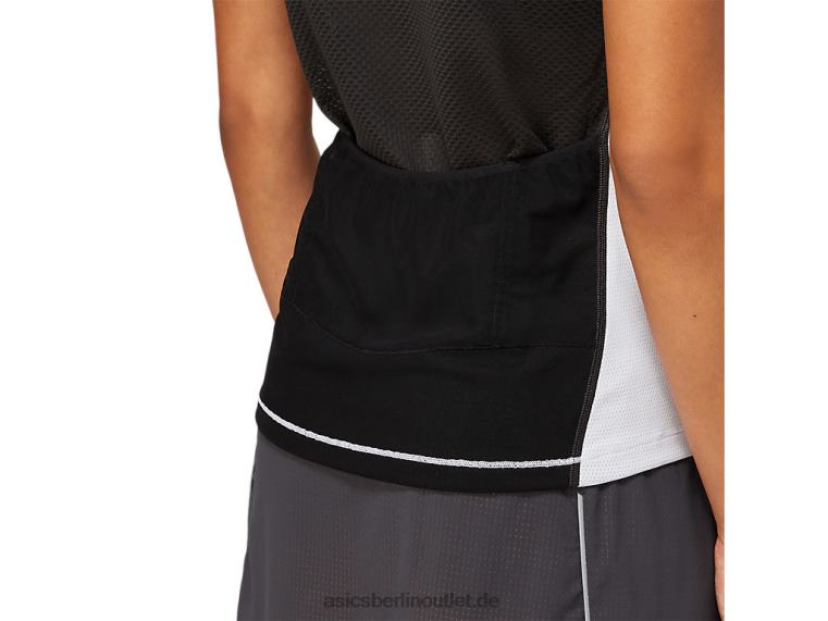 Fujitrail-Oberteil für Damen BL4N3854Asics Graphitgrau/Brillantweiß