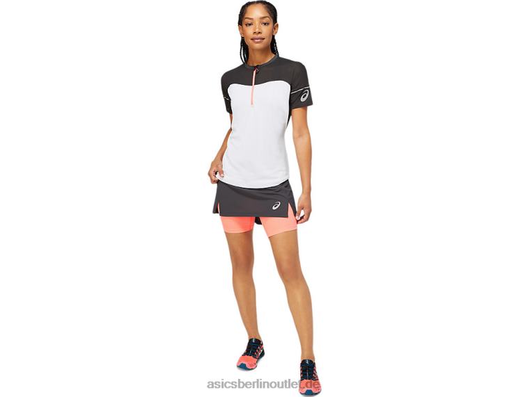 Fujitrail-Oberteil für Damen BL4N3854Asics Graphitgrau/Brillantweiß
