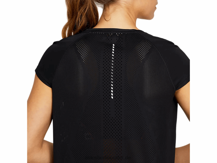 Future Tokyo Ventilate Kurzarmoberteil für Damen BL4N4129Asics Leistung schwarz