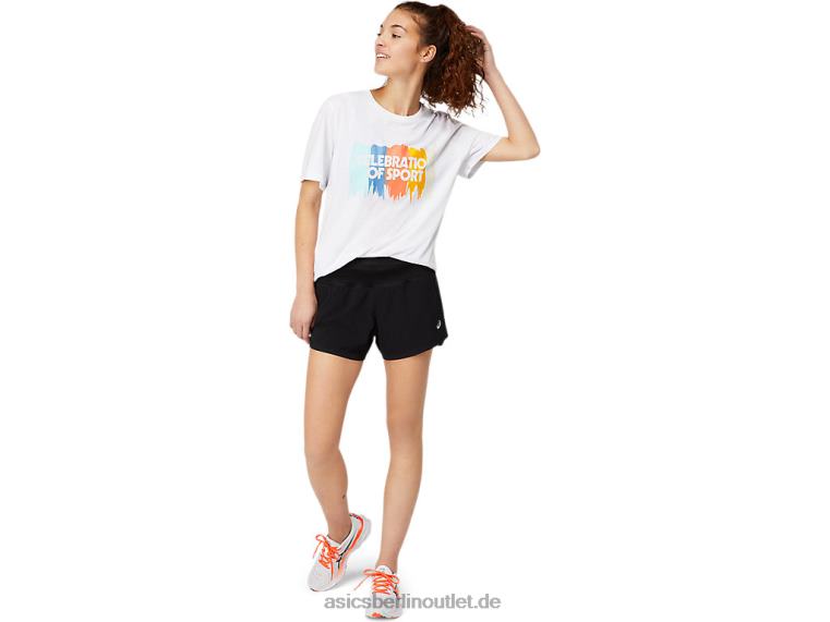 Grafik-Kurzarmoberteil BL4N1756Asics strahlend weiß