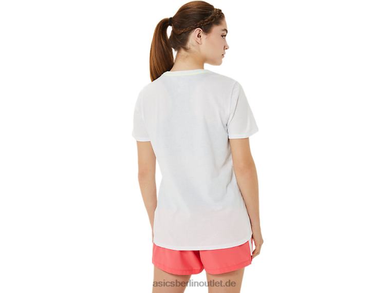 Grafik-Kurzarmshirt für Damen BL4N3215Asics strahlend weiß