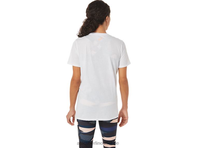 Grafik-T-Shirt für Damen BL4N3574Asics strahlend weiß