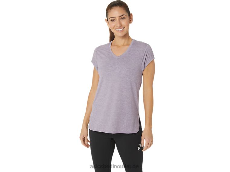 Heidekraut-Top für Damen mit V-Ausschnitt BL4N2150Asics violettes Quarzheidekraut