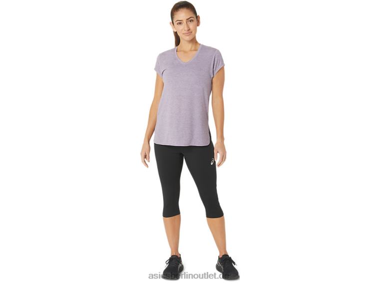 Heidekraut-Top für Damen mit V-Ausschnitt BL4N2150Asics violettes Quarzheidekraut