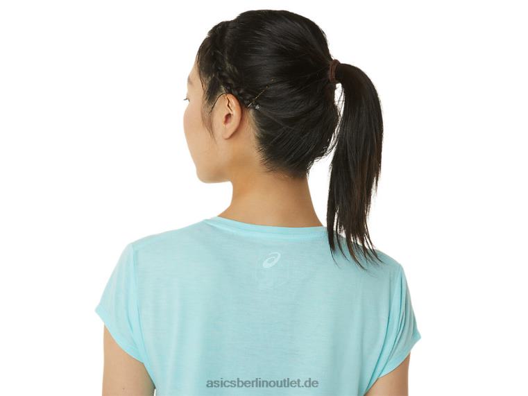 Heidekraut-Top für Damen mit V-Ausschnitt BL4N3403Asics klares blaues Heidekraut
