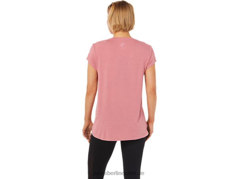 Heidekraut-Top für Damen mit V-Ausschnitt BL4N3838Asics rauchiges Rosenheidekraut