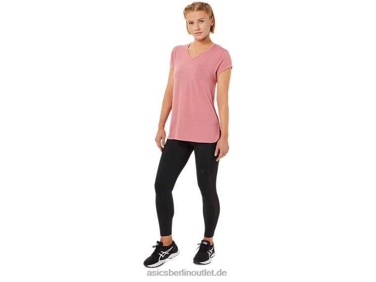Heidekraut-Top für Damen mit V-Ausschnitt BL4N3838Asics rauchiges Rosenheidekraut