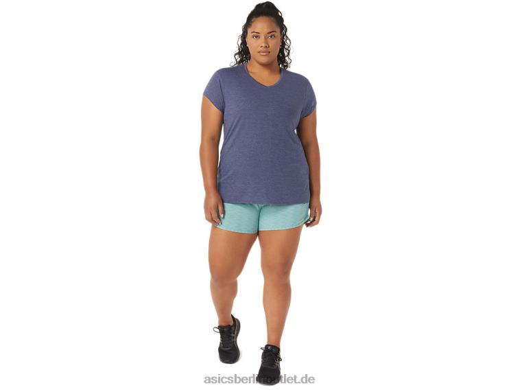 Heidekraut-Top für Damen mit V-Ausschnitt BL4N3921Asics Peacoat-Heidekraut