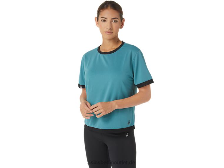 Kate Mesh-Kurzarmshirt für Damen BL4N2840Asics neblige Kiefer