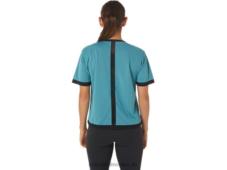 Kate Mesh-Kurzarmshirt für Damen BL4N2840Asics neblige Kiefer
