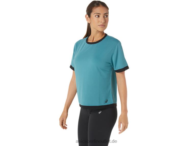 Kate Mesh-Kurzarmshirt für Damen BL4N2840Asics neblige Kiefer