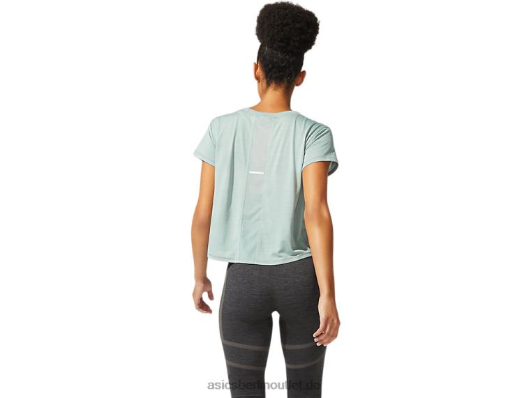 Kurzärmliges Crop-Top „Sakura“ für Damen BL4N3977Asics schiefergrau