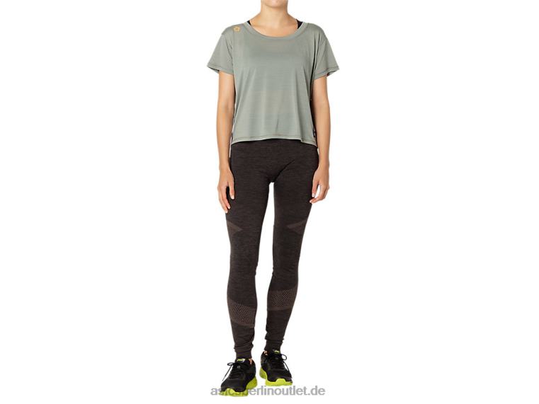 Kurzärmliges Crop-Top „Sakura“ für Damen BL4N3977Asics schiefergrau