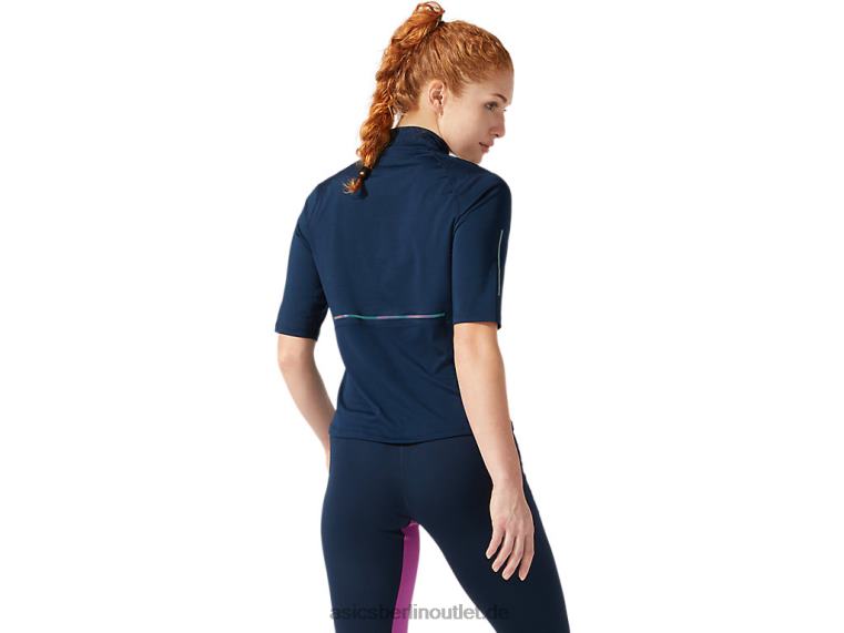 Kurzärmliges, gut sichtbares Oberteil für Damen BL4N4064Asics französisches Blau